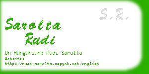 sarolta rudi business card